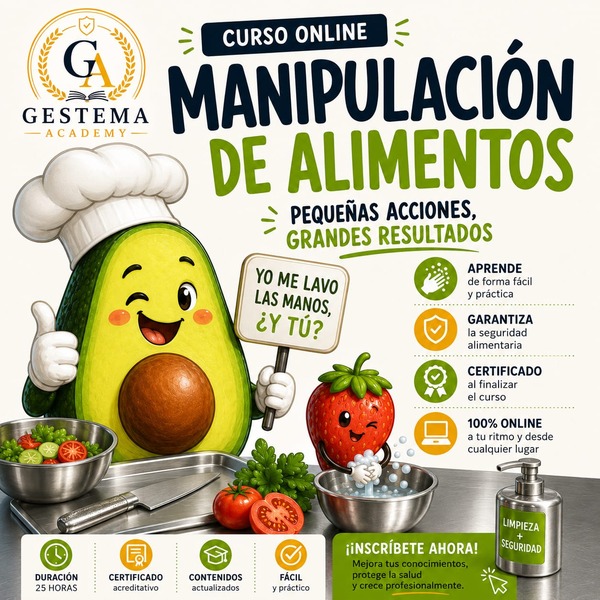 Curso Manipulador de alimentos: nivel básico y avanzado